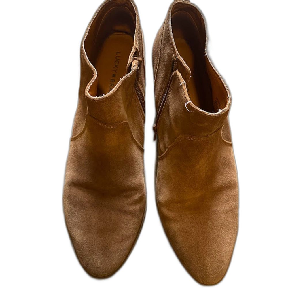 Lucky Brand “LP-Faydren” Tan Booties 9 1/2